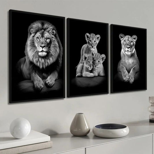 Familia de leones