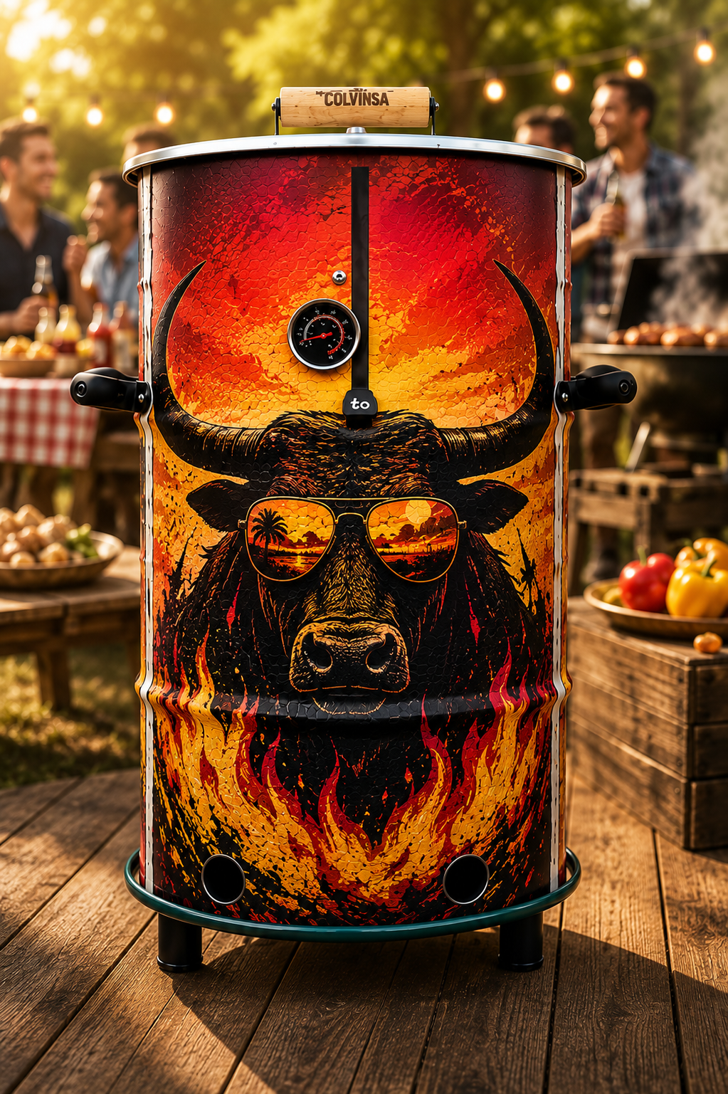 Barril Asador Impreso Personalizado
