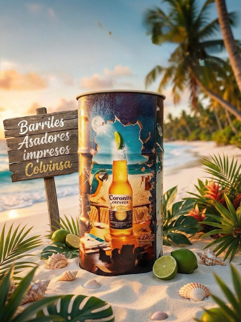 Barril Asador Impreso