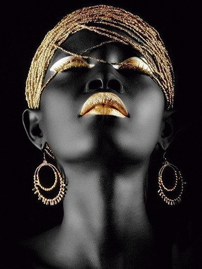 Trio mujeres afro de colores