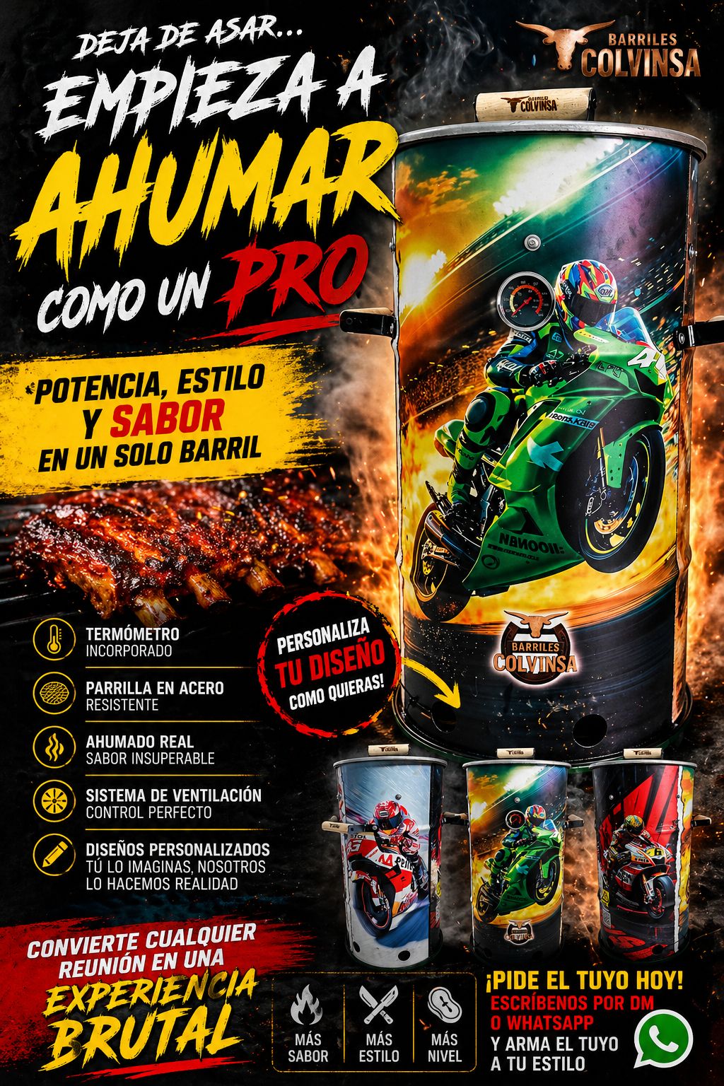 Barril Asador Personalizado