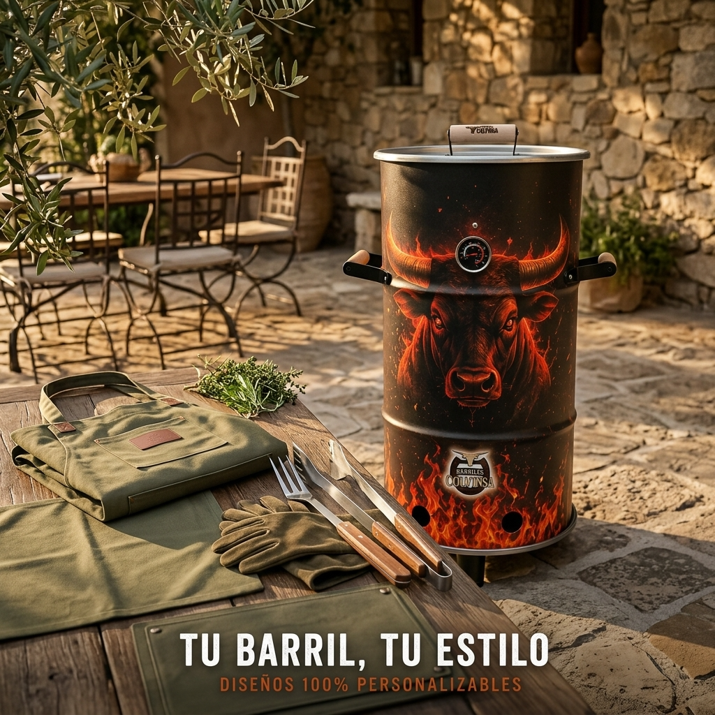 Barril Asador Impreso Personalizado