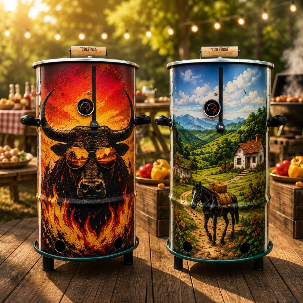 Barril Asador Impreso Personalizado