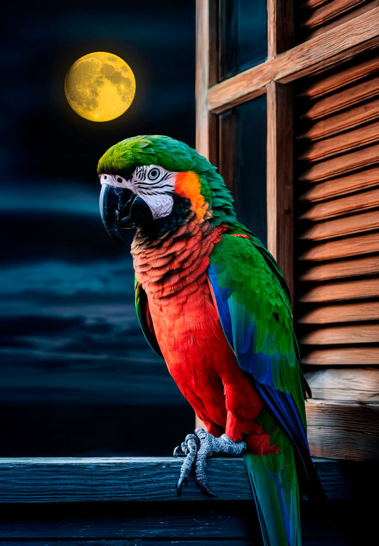 Guacamayo luna